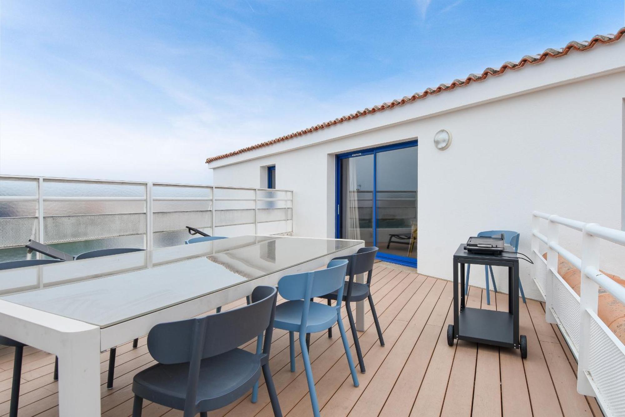 Appart Pour 8 Au Coeur De Noirmoutier - Terrasse Exterior foto